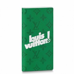 Fake Louis Vuitton Brazza Wallet Green Monogram Canvas M80801 Replica