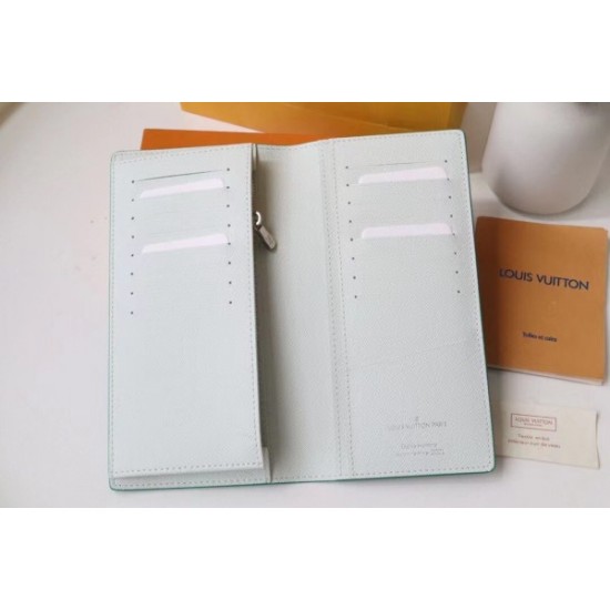 Fake Louis Vuitton Brazza Wallet Green Monogram Canvas M80801 Replica