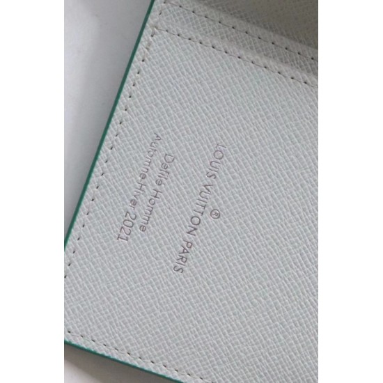 Fake Louis Vuitton Brazza Wallet Green Monogram Canvas M80801 Replica