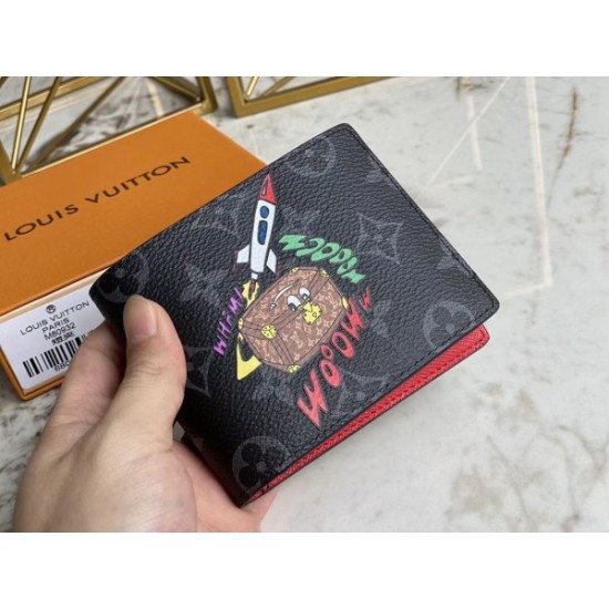 Replica Louis Vuitton Multiple Wallet Monogram Eclipse Canvas M80930