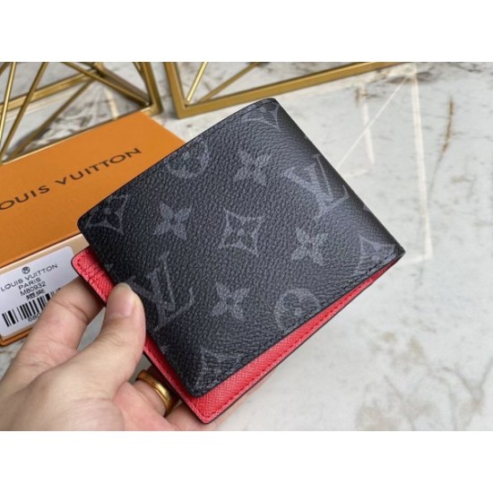 Replica Louis Vuitton Multiple Wallet Monogram Eclipse Canvas M80930