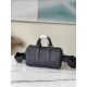 Replica Louis Vuitton Keepall XS Bag Black Aerogram Leather M80950