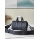 Replica Louis Vuitton Keepall XS Bag Black Aerogram Leather M80950