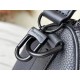 Replica Louis Vuitton Keepall XS Bag Black Aerogram Leather M80950