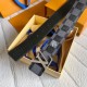 Fake Louis Vuitton LV Initials 40MM Reversible Belt Damier Graphite MP314V Replica