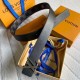Fake Louis Vuitton LV Initials 40MM Reversible Belt Damier Graphite MP314V Replica