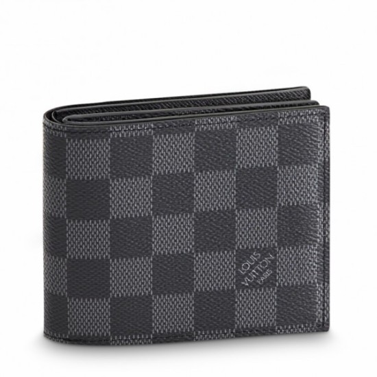 Fake Louis Vuitton Amerigo Wallet Damier Graphite N60053 Replica