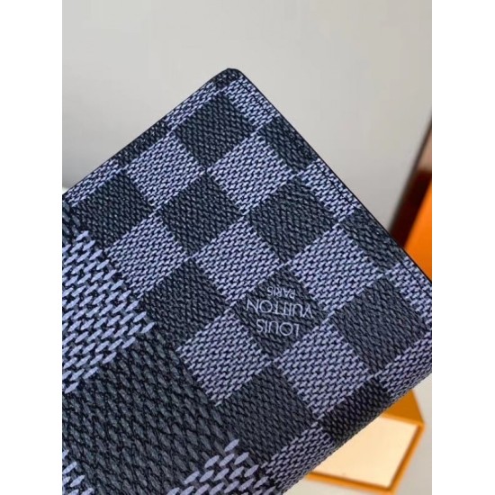 Fake Louis Vuitton Brazza Wallet Damier Graphite 3D N60436 Replica