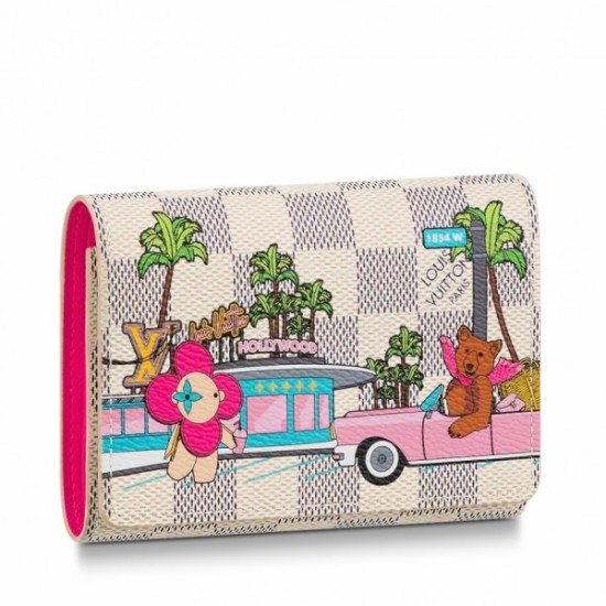 Replica Louis Vuitton Victorine Wallet Damier Azur Vivienne N60478