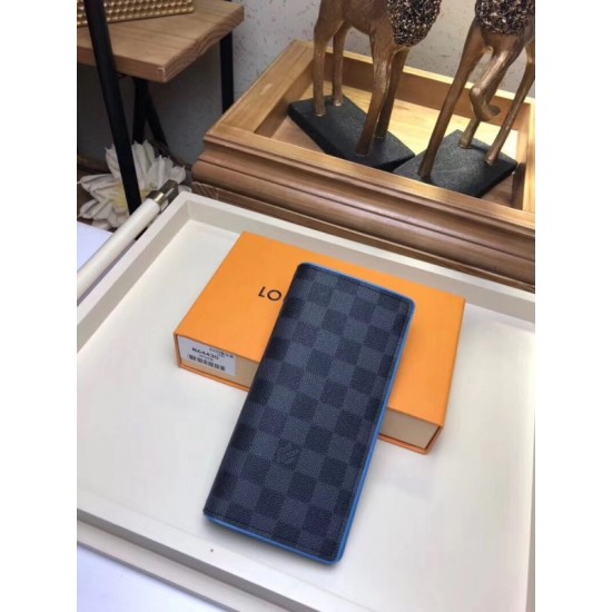 Replica Louis Vuitton Brazza Wallet Damier Graphite N64430