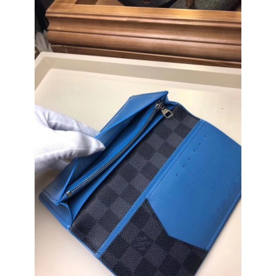 Replica Louis Vuitton Brazza Wallet Damier Graphite N64430
