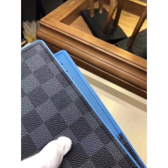 Replica Louis Vuitton Brazza Wallet Damier Graphite N64430