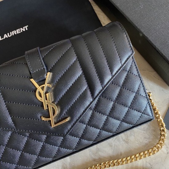 Replica YSL Saint Laurent Monogram Envelope Chain Woc Wallet White Fake YSL Saint Laurent Monogram Envelope Chain Woc Wallet White Replica