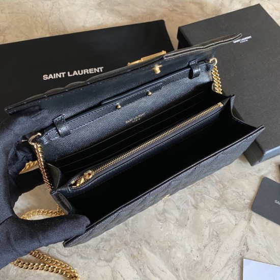 Replica YSL Saint Laurent Monogram Envelope Chain Woc Wallet White Fake YSL Saint Laurent Monogram Envelope Chain Woc Wallet White Replica