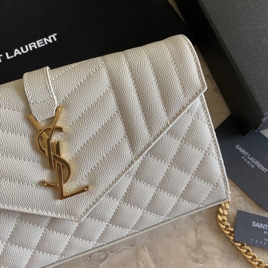 Fake YSL Saint Laurent Monogram Envelope Chain Woc Wallet Black Replica Replica YSL Saint Laurent Monogram Envelope Chain Woc Wallet Black