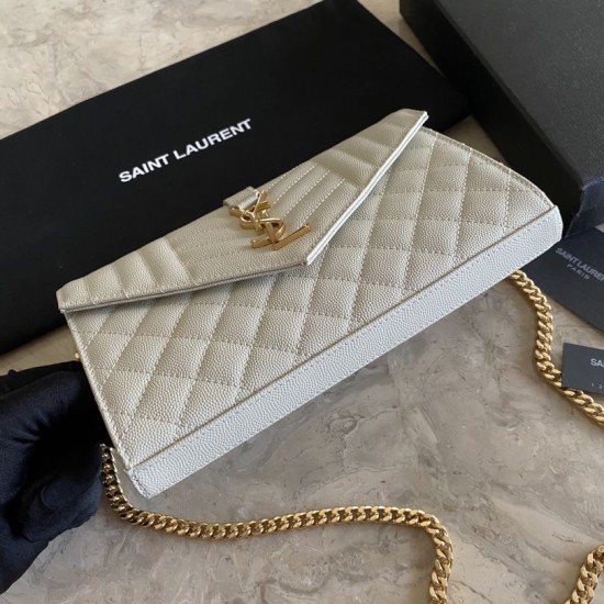 Fake YSL Saint Laurent Monogram Envelope Chain Woc Wallet Black Replica Replica YSL Saint Laurent Monogram Envelope Chain Woc Wallet Black