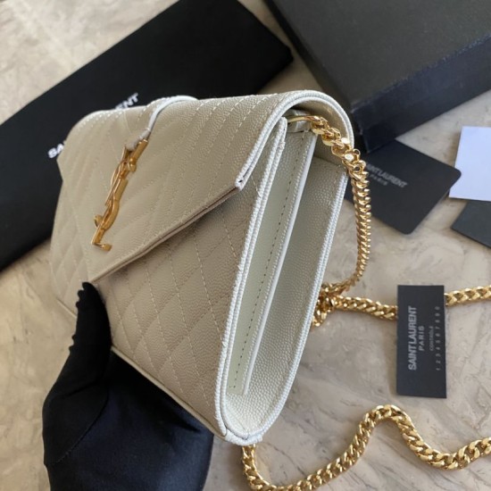 Fake YSL Saint Laurent Monogram Envelope Chain Woc Wallet Black Replica Replica YSL Saint Laurent Monogram Envelope Chain Woc Wallet Black