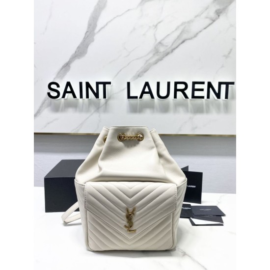 Fake YSL Saint Laurent Joe backpack White Replica Replica YSL Saint Laurent Joe backpack White