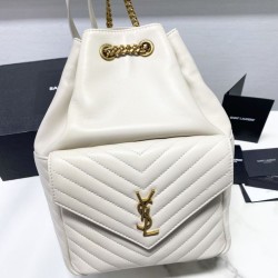 Replica YSL Saint Laurent Joe backpack White