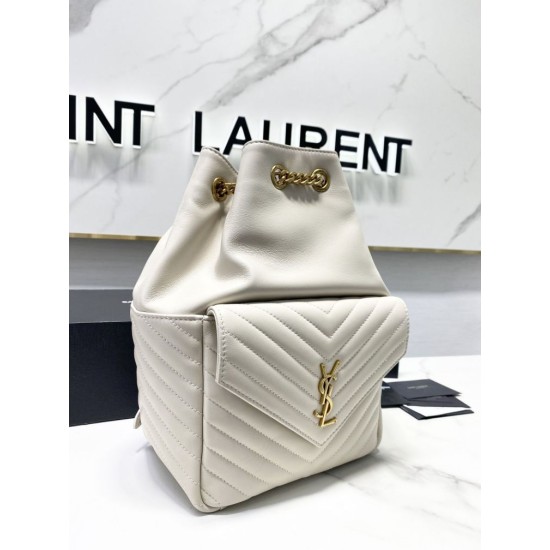 Fake YSL Saint Laurent Joe backpack White Replica Replica YSL Saint Laurent Joe backpack White