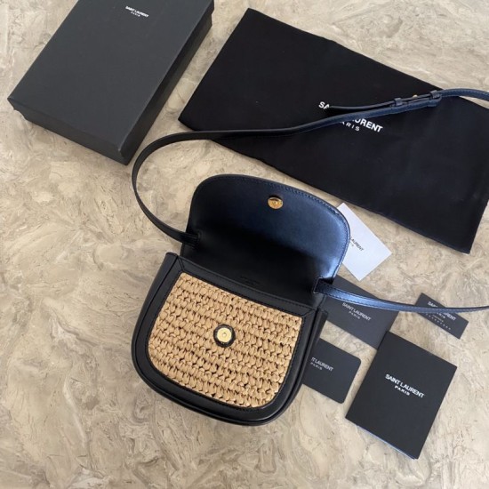 Fake Saint Laurent Kaia Small Satchel Bag Apricot Replica Fake Saint Laurent Kaia Small Satchel Bag Apricot Replica