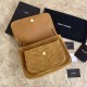 Replica YSL Saint Laurent Niki Medium Quilted Suede Bag Brown Fake YSL Saint Laurent Niki Medium Quilted Suede Bag Brown Replica