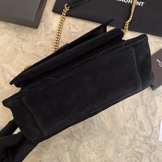 Replica YSL Saint Laurent Niki Medium Quilted Suede Bag Black Replica YSL Saint Laurent Niki Medium Quilted Suede Bag Black