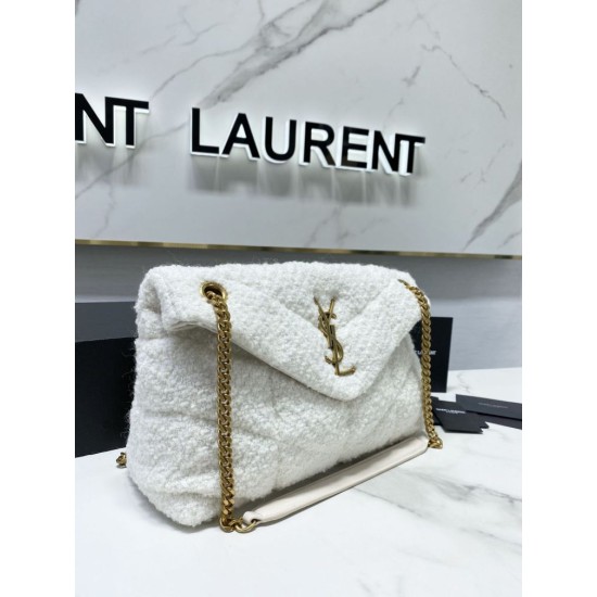 Replica YSL Saint Laurent Puffer Medium Merino-shearling Bag Black Replica YSL Saint Laurent Puffer Medium Merino-shearling Bag Black