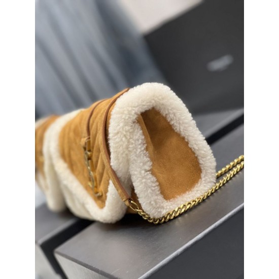 Replica YSL Saint Laurent Envelope Small Bag Suede Shearling Replica YSL Saint Laurent Envelope Small Bag Suede Shearling