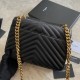 Fake YSL Saint Laurent Medium Envelope Kate Chain shoulder Bag Mix Matelasse Black Gold Replica