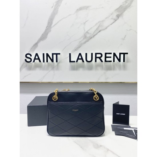 Replica YSL Saint Laurent Le Maillon Small Chain Bag Black Fake YSL Saint Laurent Le Maillon Small Chain Bag Black Replica