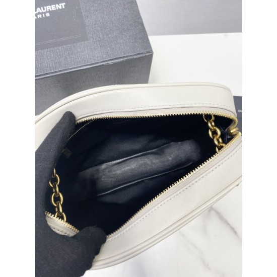 Fake YSL Saint Laurent Le Maillon Small Chain Bag White Replica Replica YSL Saint Laurent Le Maillon Small Chain Bag White