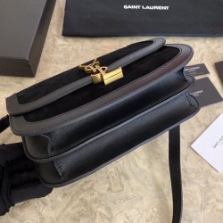 Replica YSL Saint Laurent Solferino Medium Satchel Bag Black