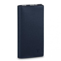 Fake Louis Vuitton  Brazza Wallets Taiga Leather M30161 Replica