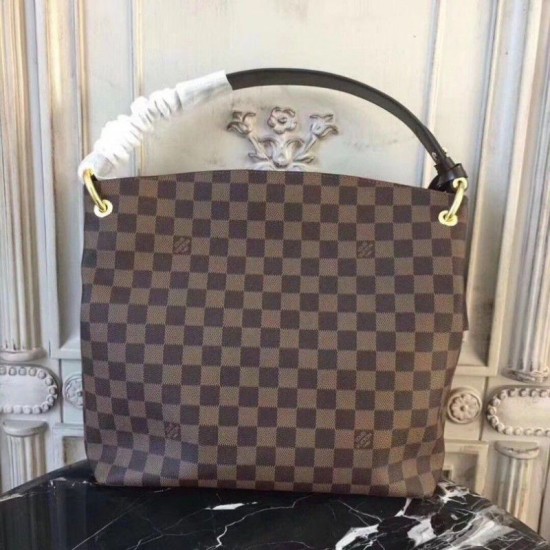 Fake Louis Vuitton Graceful PM Bag Damier Ebene N44044 Replica Replica Louis Vuitton Graceful PM Bag Damier Ebene N44044