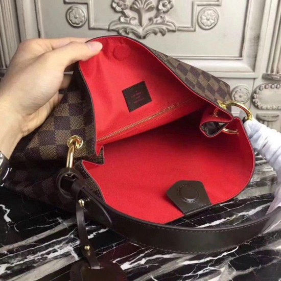 Fake Louis Vuitton Graceful PM Bag Damier Ebene N44044 Replica Replica Louis Vuitton Graceful PM Bag Damier Ebene N44044