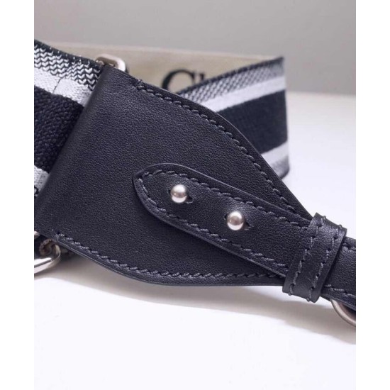 Fake Christian Dior Latte Multicolor Fully Embroidered Strap Black Replica Replica Christian Dior Latte Multicolor Fully Embroidered Strap Black
