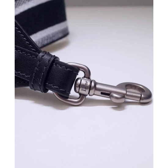 Fake Christian Dior Latte Multicolor Fully Embroidered Strap Black Replica Replica Christian Dior Latte Multicolor Fully Embroidered Strap Black