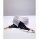 Fake Christian Dior 'Christian Dior' Embroidered Strap Gray Replica Fake Christian Dior 'Christian Dior' Embroidered Strap Gray Replica