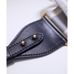 Fake Christian Dior 'Christian Dior' Embroidered Strap Gray Replica Fake Christian Dior 'Christian Dior' Embroidered Strap Gray Replica