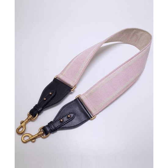 Replica Christian Dior 'Christian Dior' Embroidered Strap Pink Replica Christian Dior 'Christian Dior' Embroidered Strap Pink