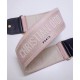 Replica Christian Dior 'Christian Dior' Embroidered Strap Pink Replica Christian Dior 'Christian Dior' Embroidered Strap Pink