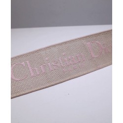 Replica Christian Dior 'Christian Dior' Embroidered Strap Pink Replica Christian Dior 'Christian Dior' Embroidered Strap Pink