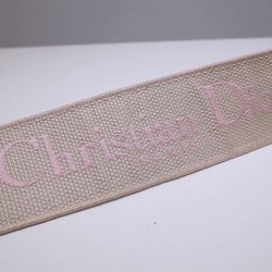 Replica Christian Dior 'Christian Dior' Embroidered Strap Pink