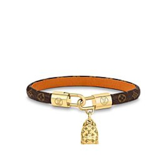 Fake Louis Vuitton LV Palm Springs Bracelet M6788E Brown Replica