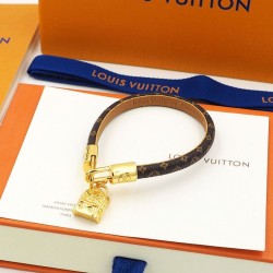 Fake Louis Vuitton LV Palm Springs Bracelet M6788E Brown Replica
