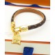 Fake Louis Vuitton LV Palm Springs Bracelet M6788E Brown Replica