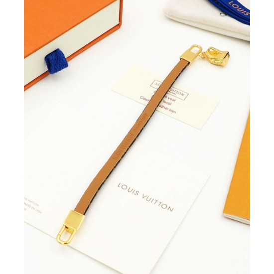 Fake Louis Vuitton LV Palm Springs Bracelet M6788E Brown Replica