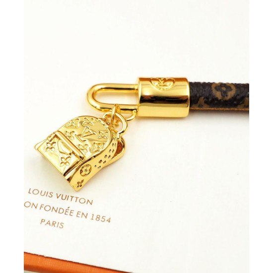 Fake Louis Vuitton LV Palm Springs Bracelet M6788E Brown Replica