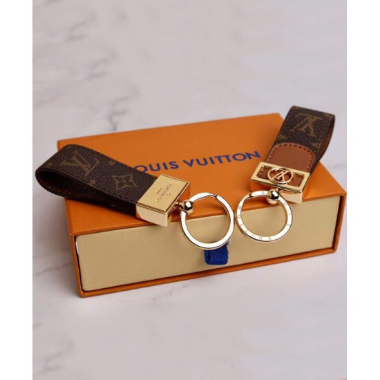 Replica Louis Vuitton Dauphine Dragonne Key Holder M69000 Brown